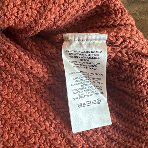 Free People Swim Too Deep Turtleneck Sweater, Terracotta / Burnt Orange - Picture 3 of 7